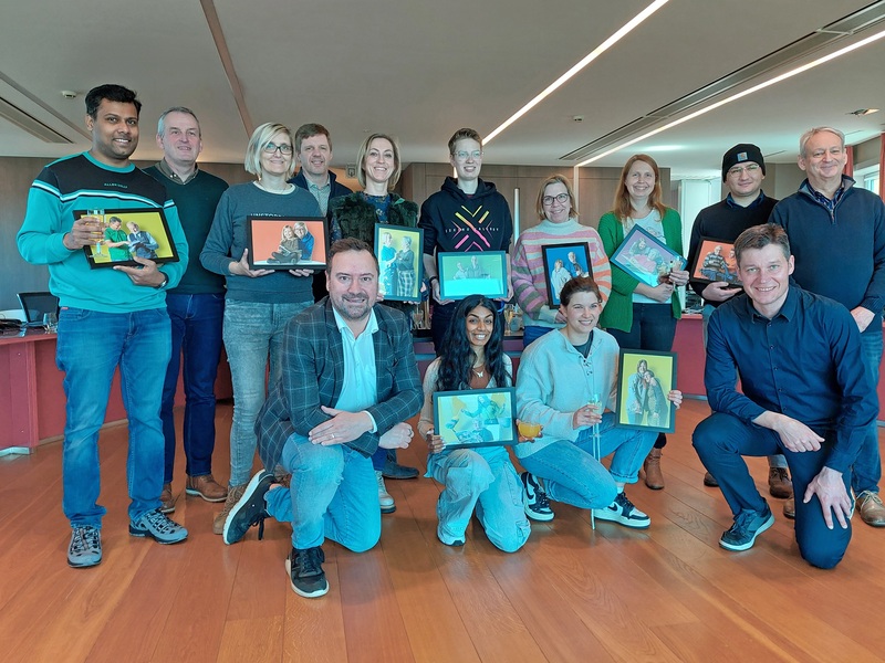 Modellen employer branding krijgen portret cadeau